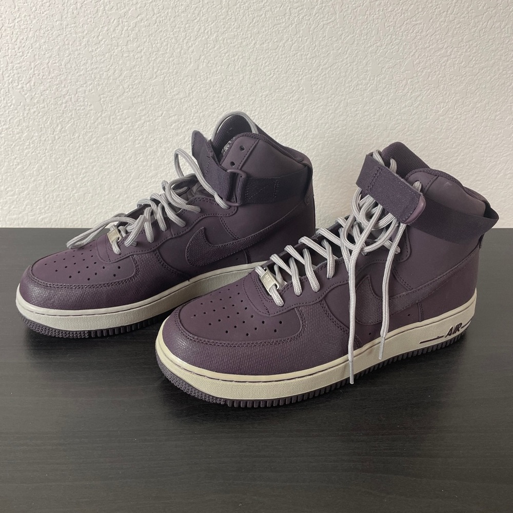 Nike Men’s Air Force 1 High 07 Port Wine Size 9 - Picture 2 of 11